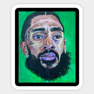 Nipsey Hussle Notebook, Framed, Sticker